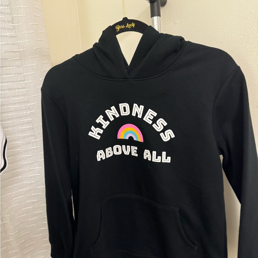 Hoody Black Sweater girls size XL (14).